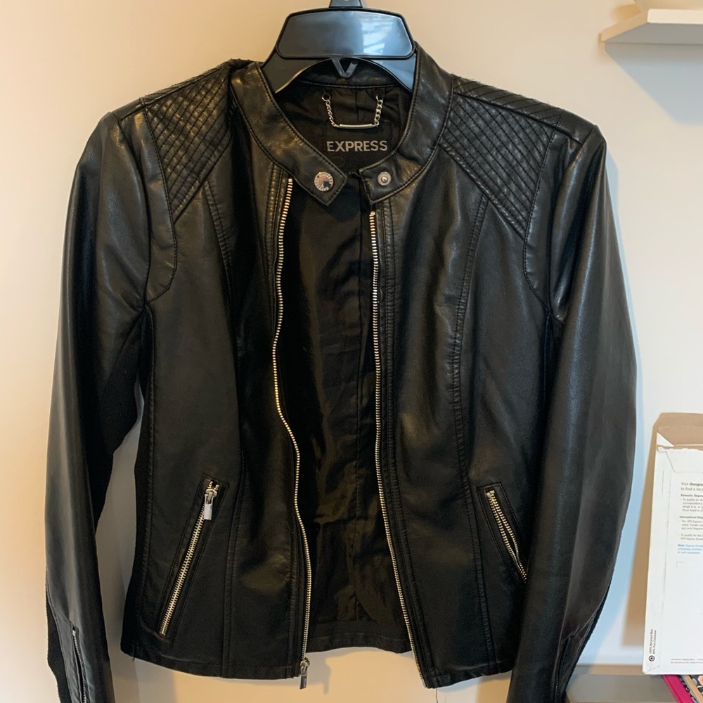Express faux leather jacket